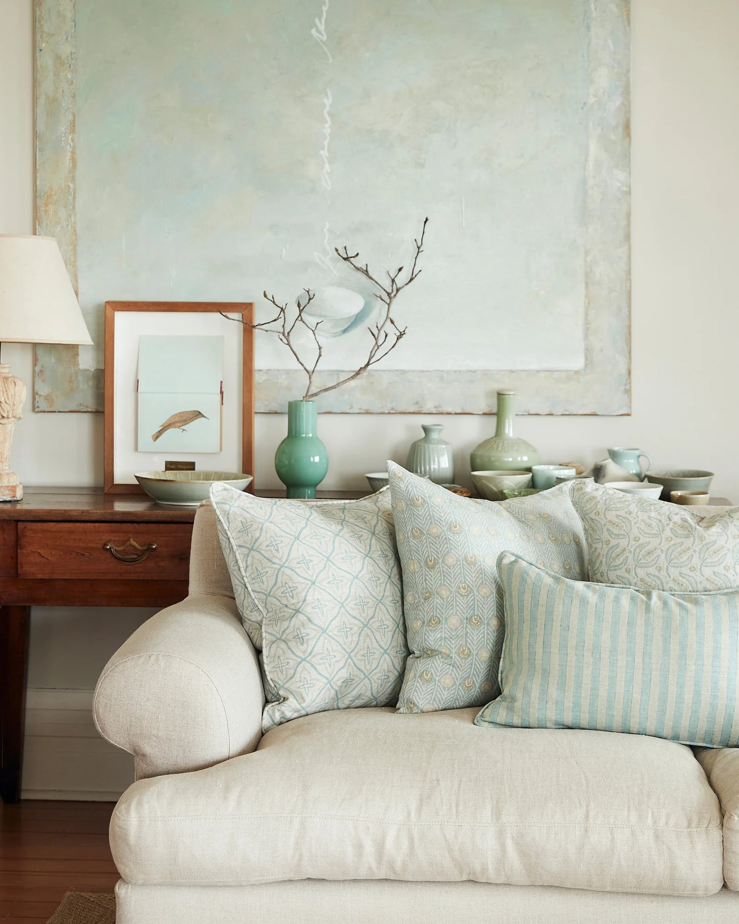 Bodrum Shell Linen Cushion