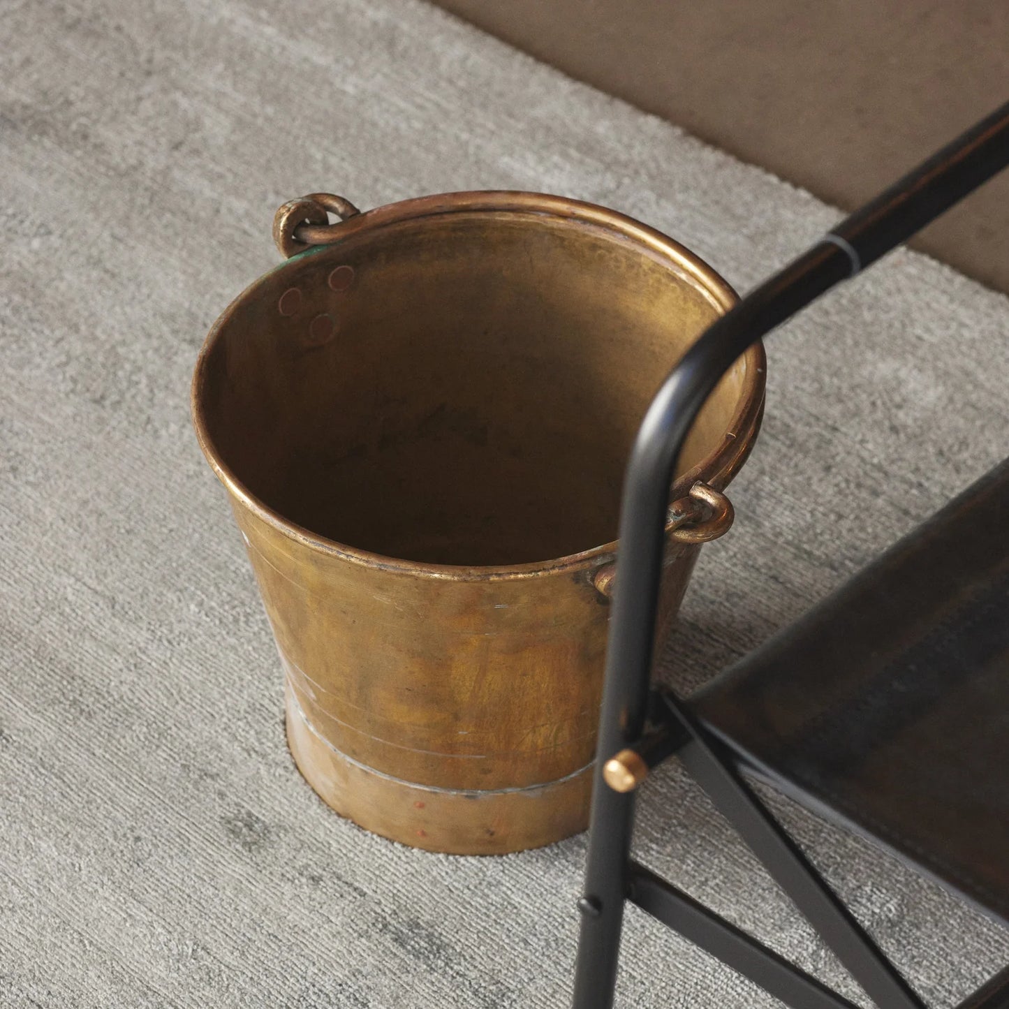 Vintage Indian Brass Bucket