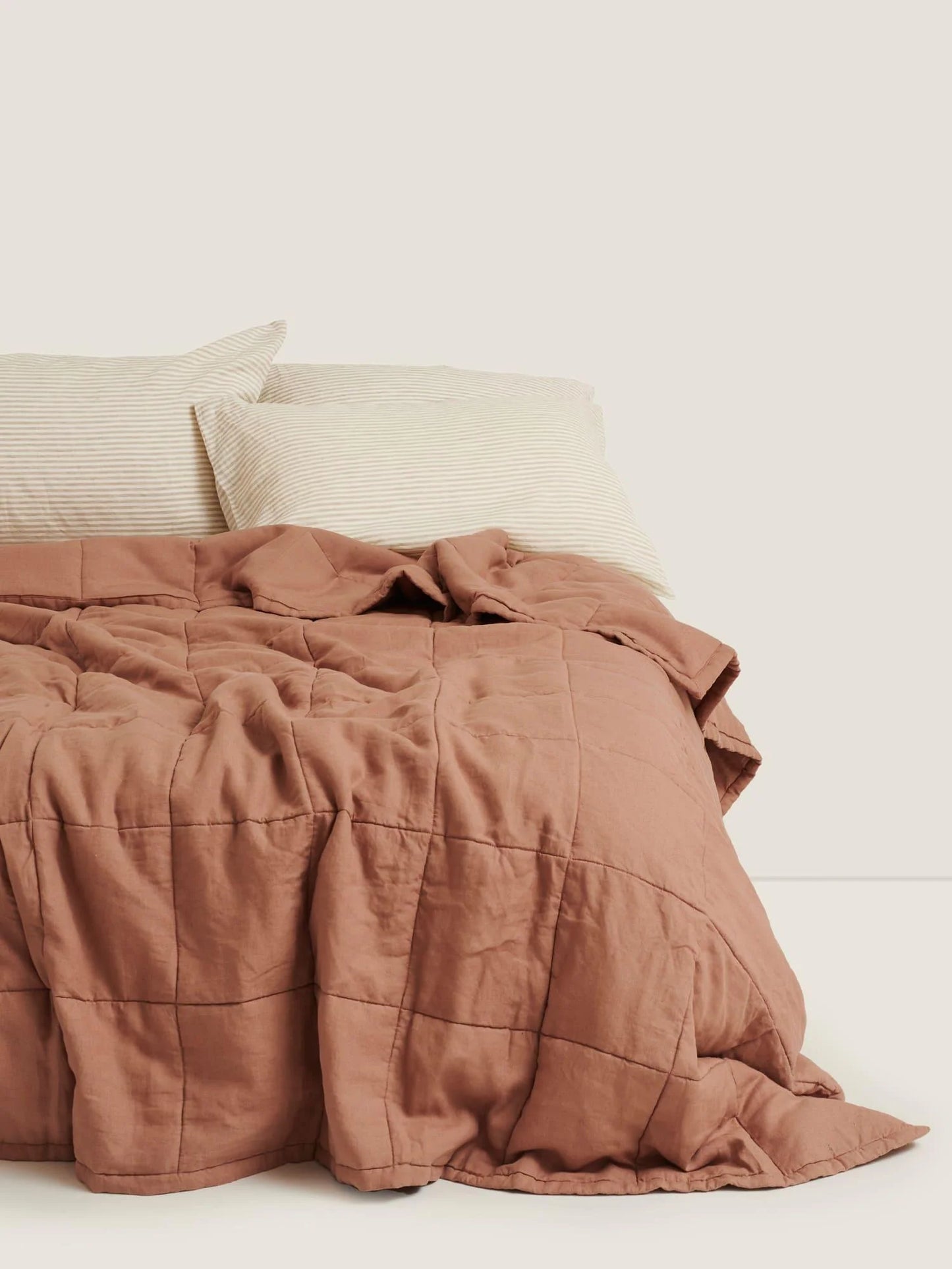 Quilt Cover- Pink Clay