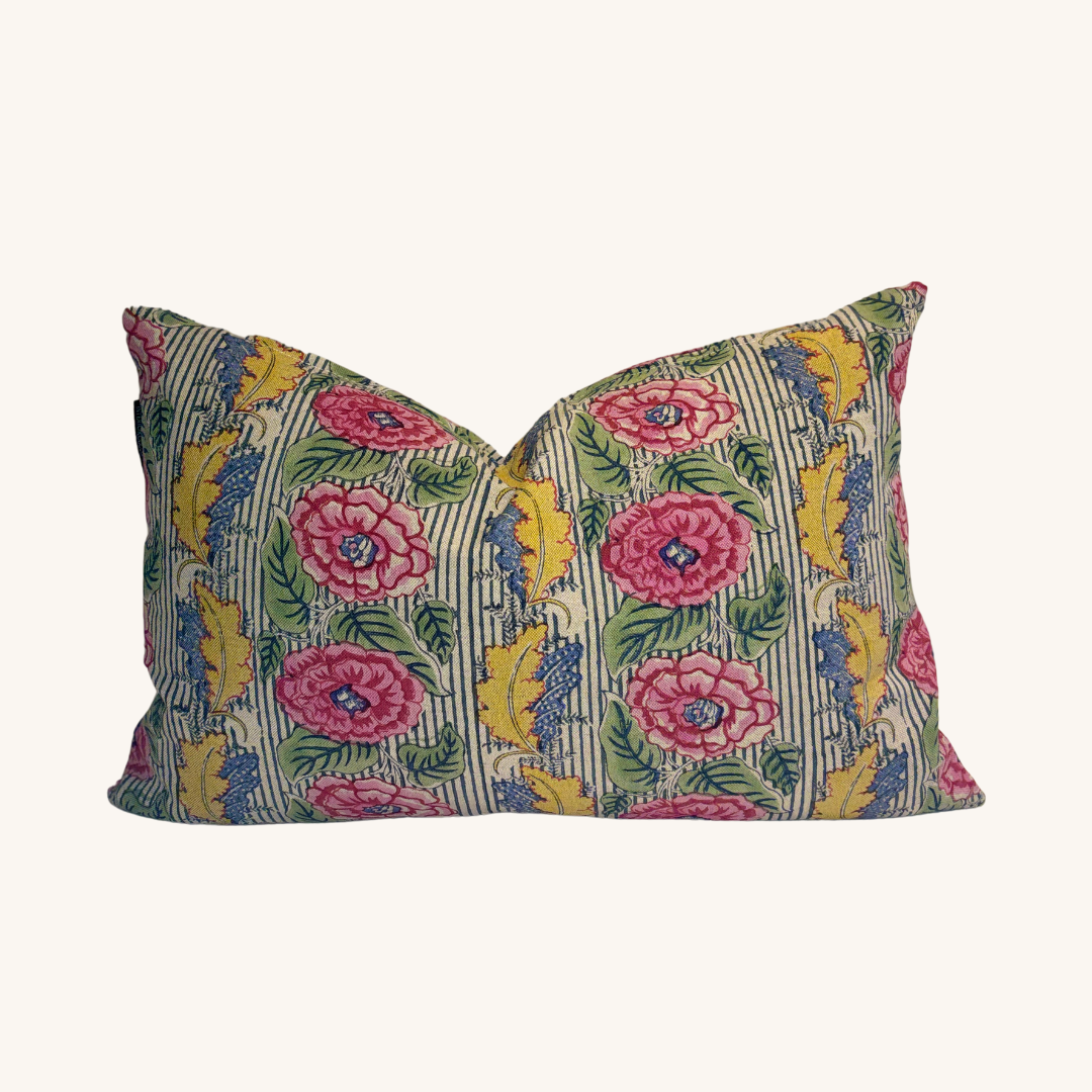 Cassandra Harper floral cushion