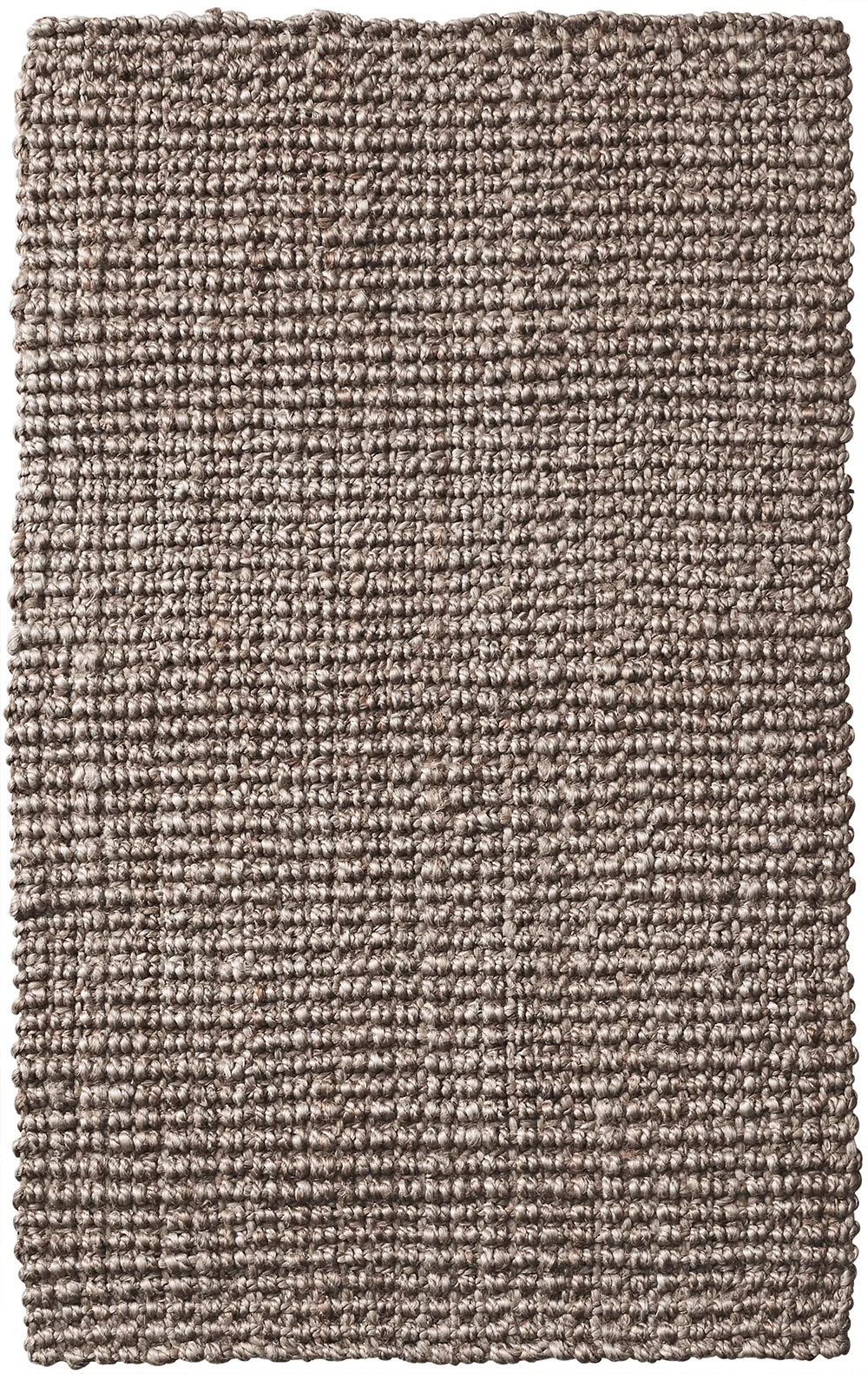 Boucle Silver – Handspun Jute Boucle Natural Silver Tucked Ends-Latex Backed