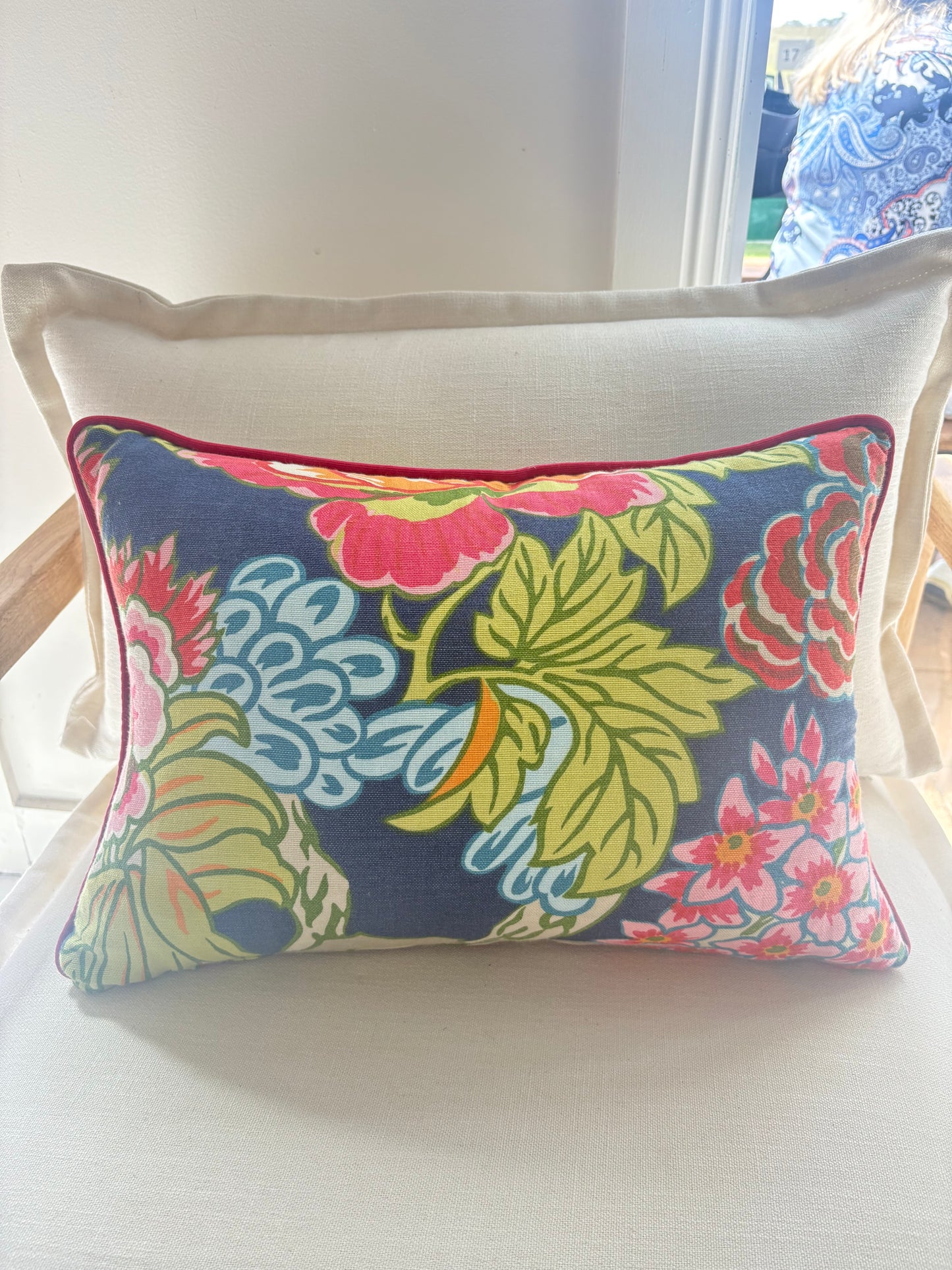 Thibaut Honshu Navy Cushions