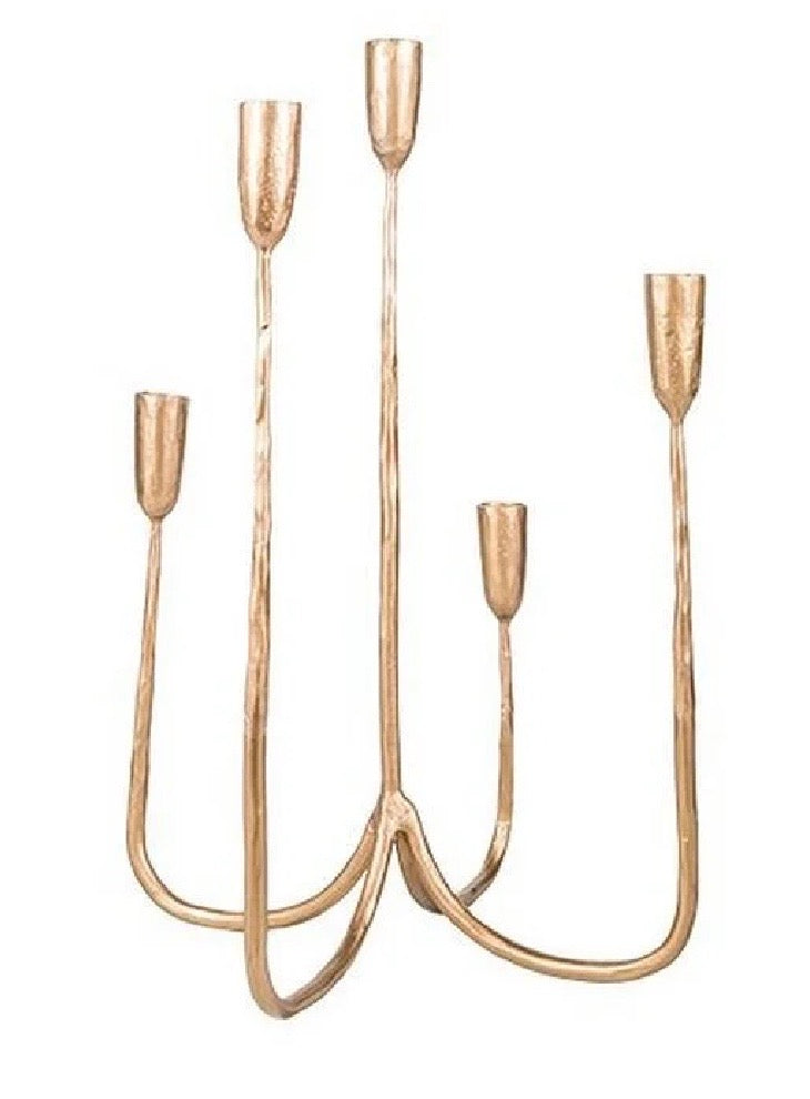 Candelabra Small Gold 5 Stick