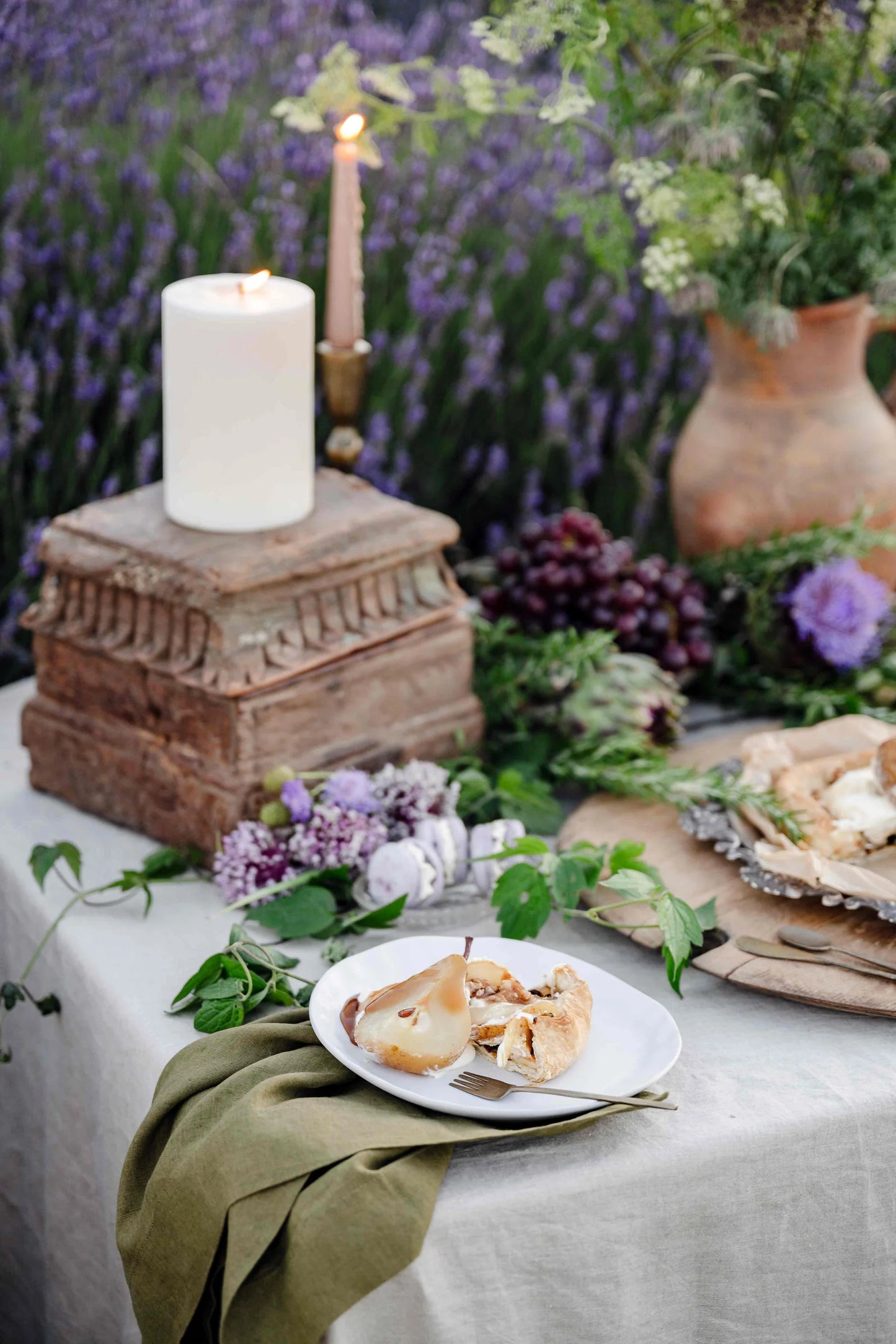 Long Lunch Linen - Natural Bircher Linen Tablecloth