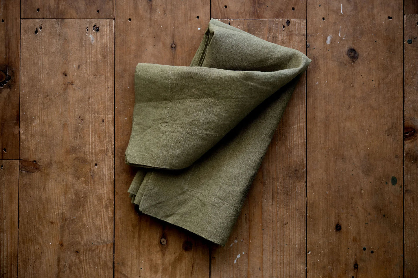 Long Lunch Linen - Caper Berry Linen Napkins