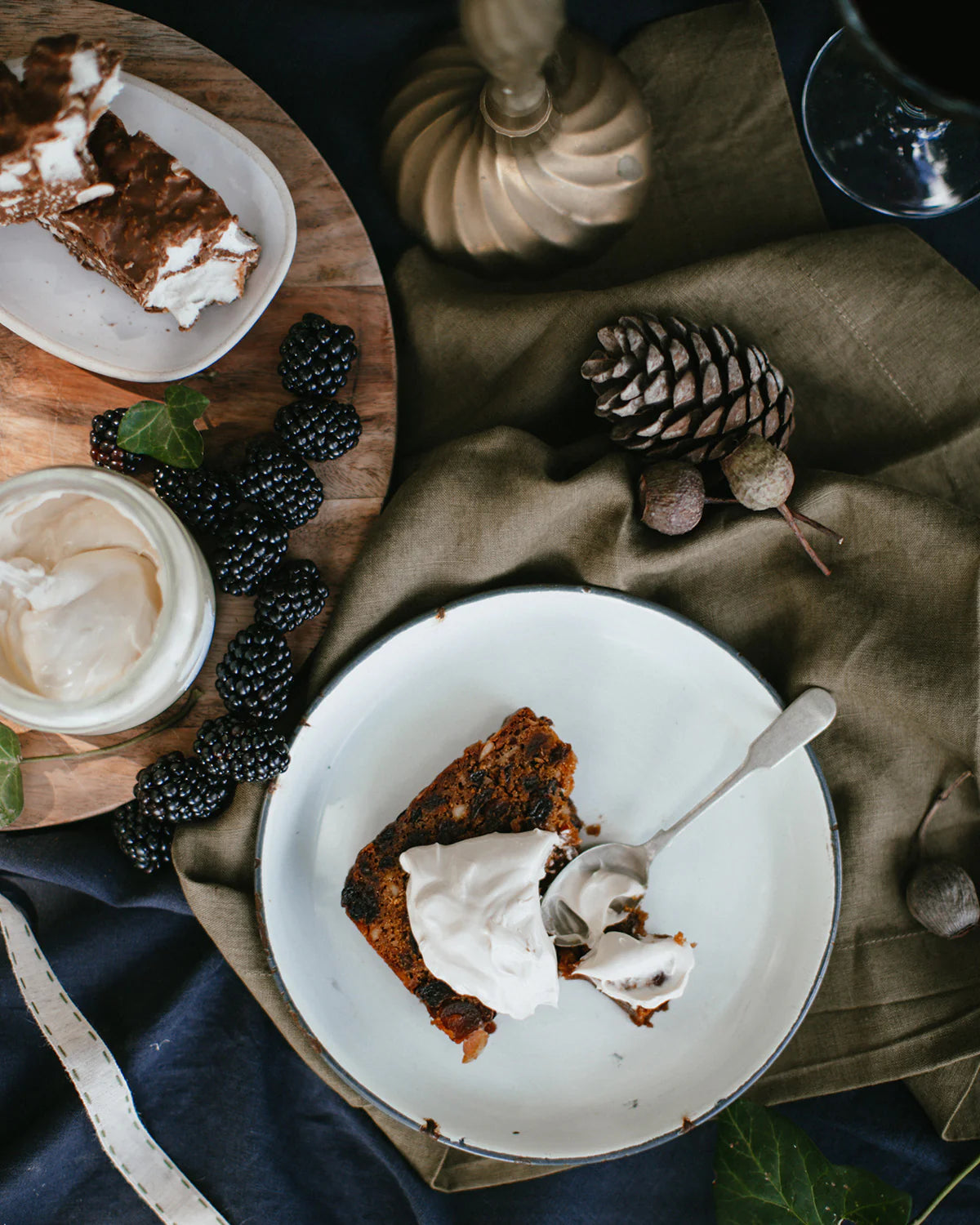 Long Lunch Linen - Caper Berry Linen Napkins