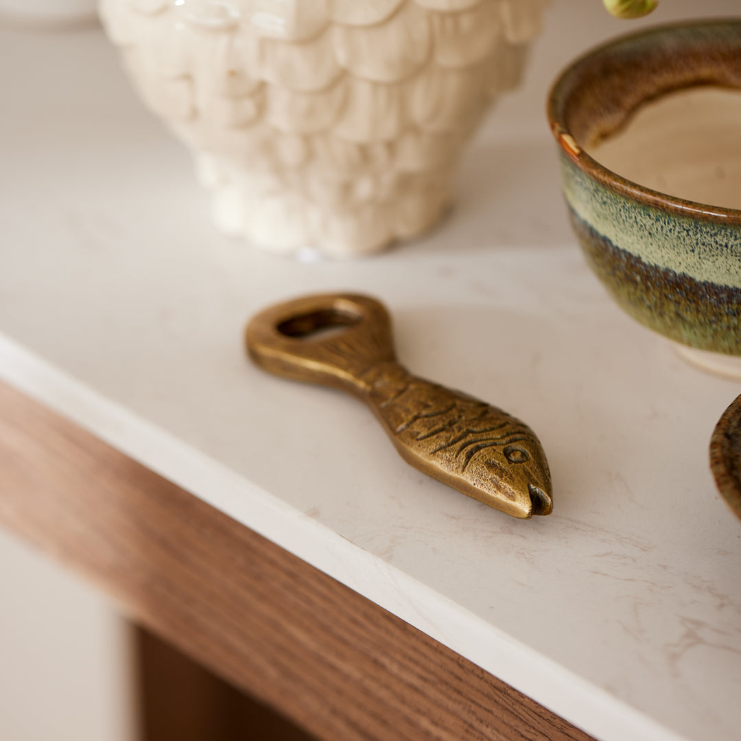 Fish Antique Brass Bottle Opener
