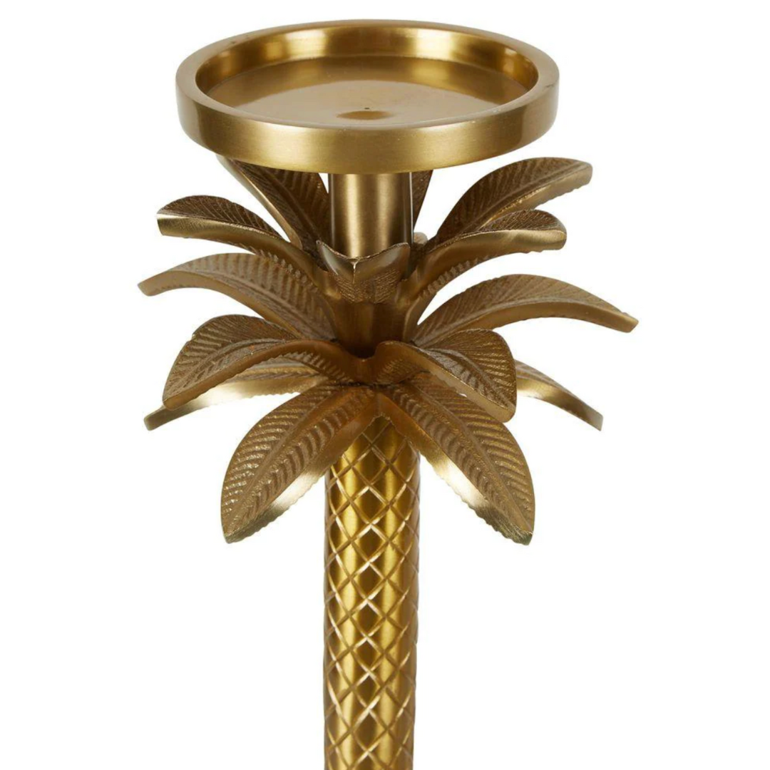 Candle Holder Palm Spring Gold