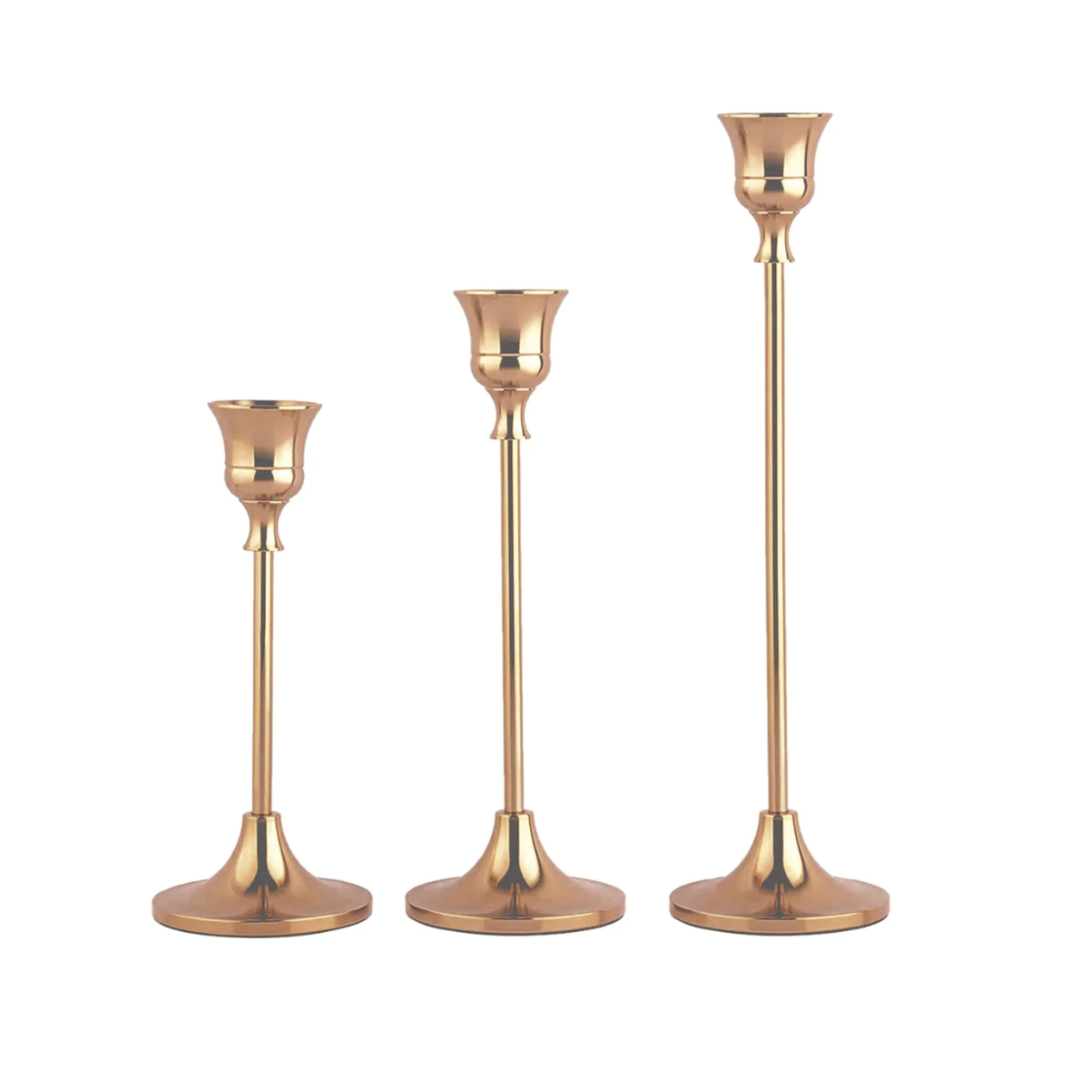 Candlestick Rose Gold Trio