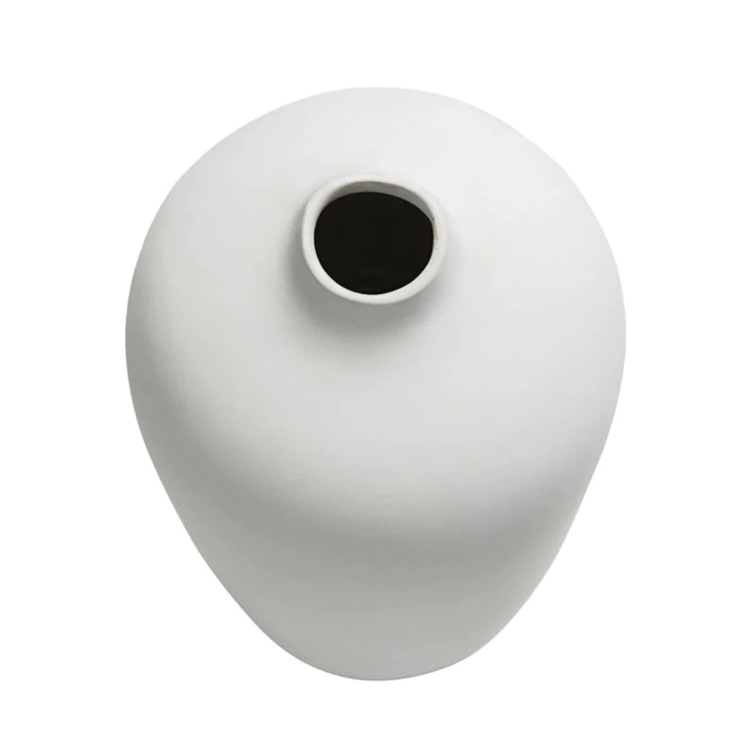 Ceramic Taro White Vase - Extra Large