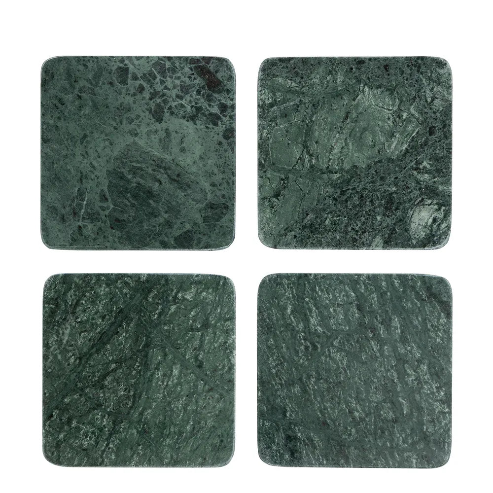 Marble Coaster Square- Green