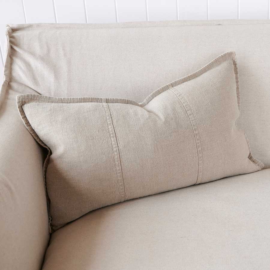 Luca Linen Cushion Natural 40 x 60cm
