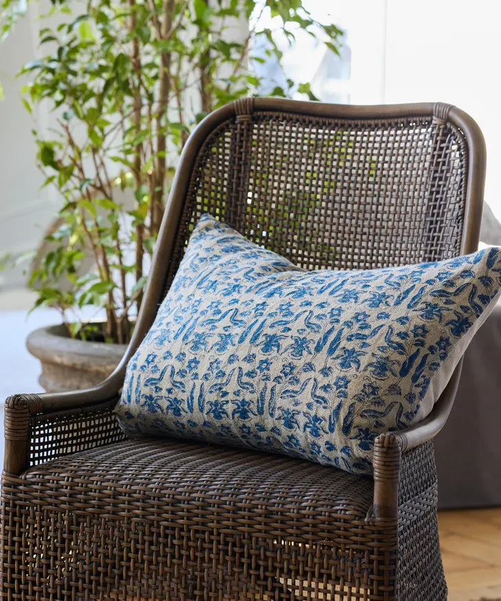 Petro floral azure cushion