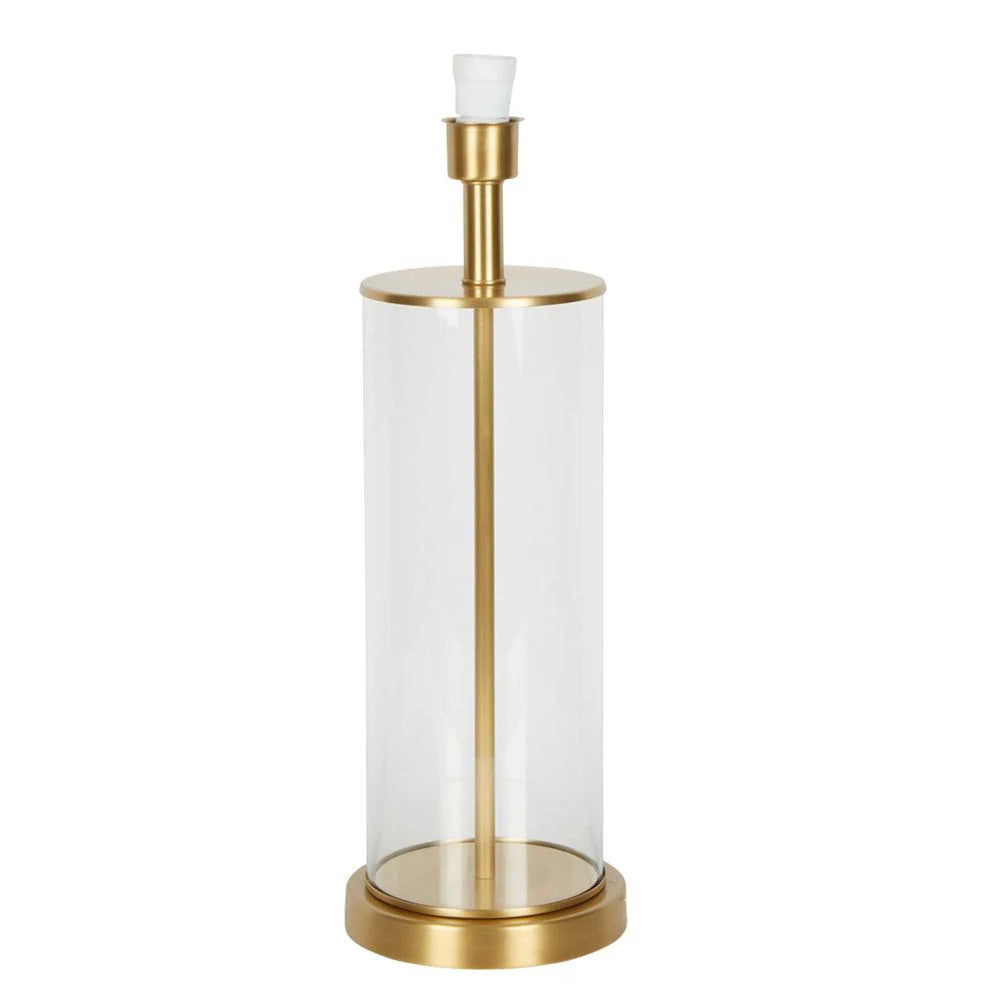 Lamp Ivory Shade & Gold Base