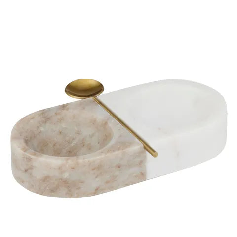 KITSON MARBLE S&P W/SPOON