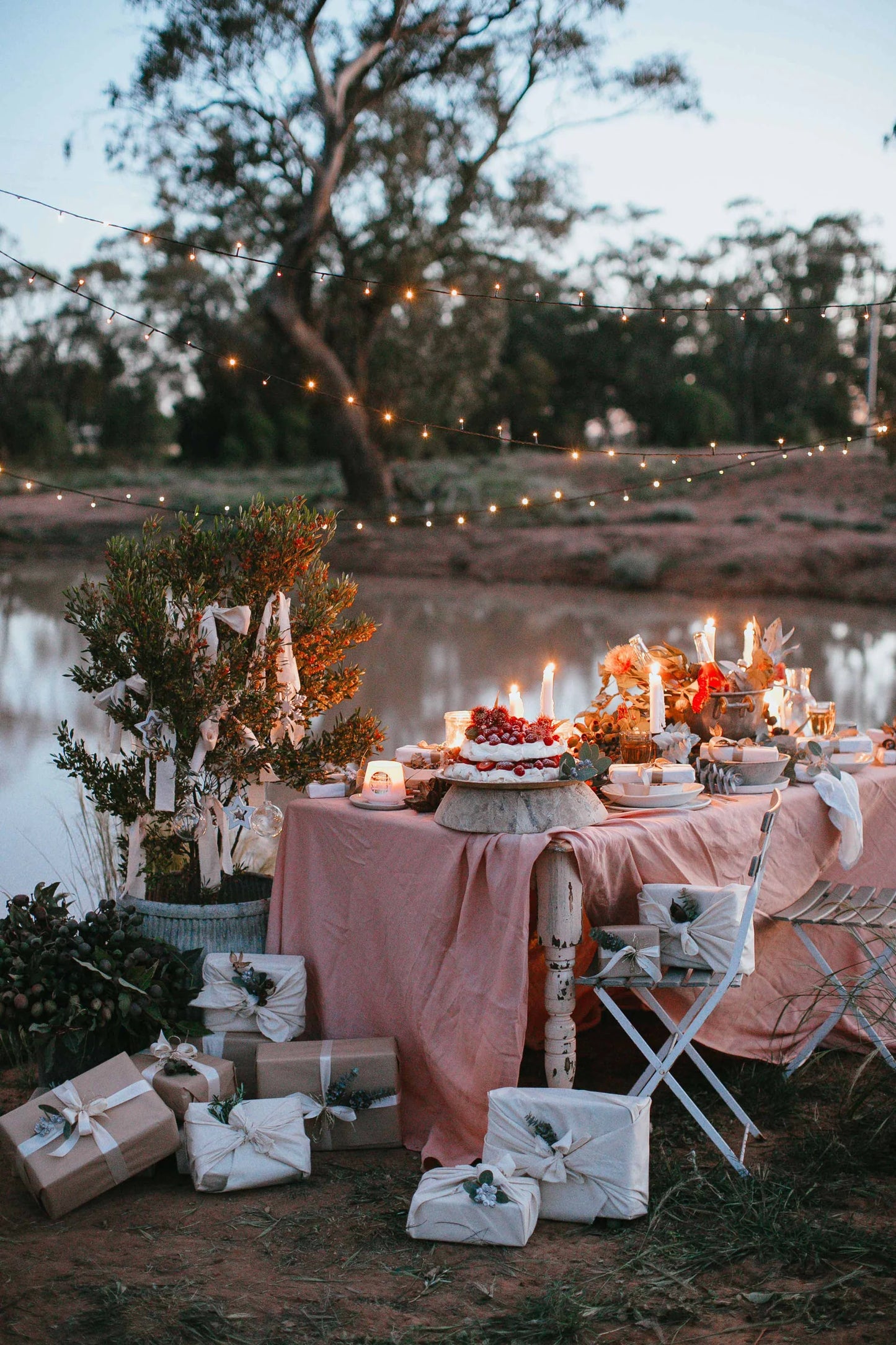 Long Lunch Linen - Rose Pink Linen Tablecloth