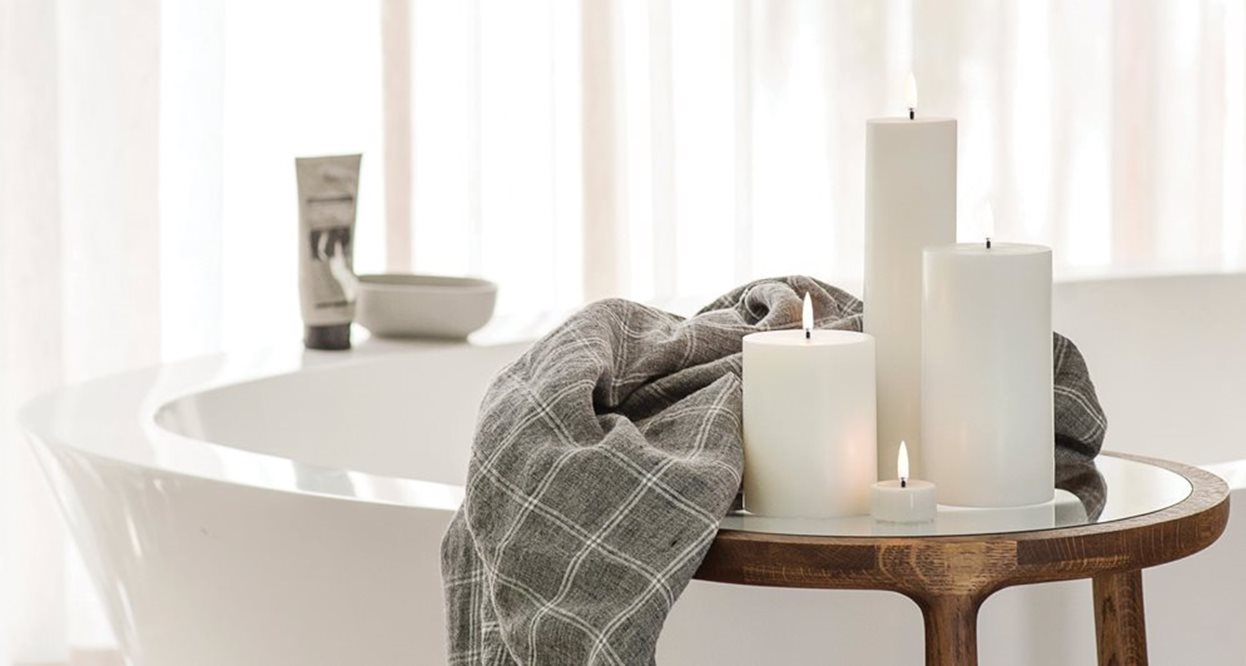 Uyuni Flat Top Smooth Candle