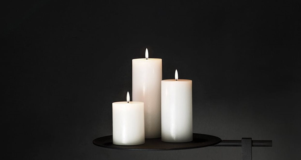 Uyuni Flat Top Smooth Candle