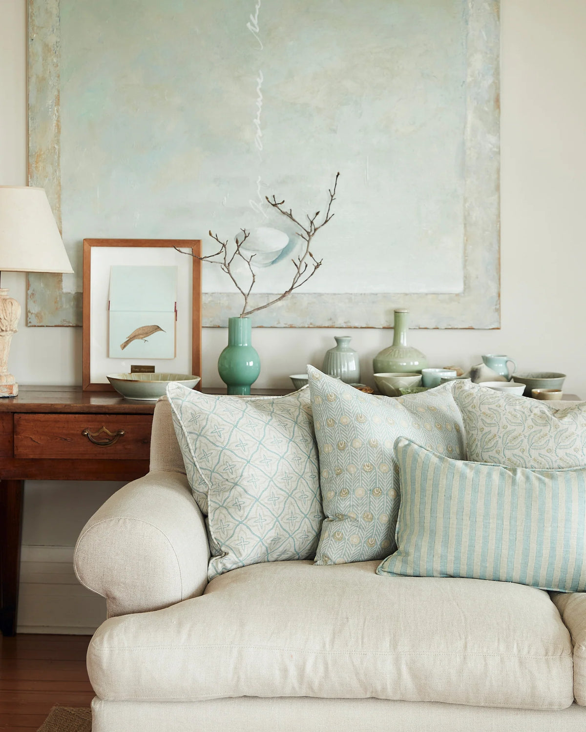 Bodrum Shell Linen Cushion