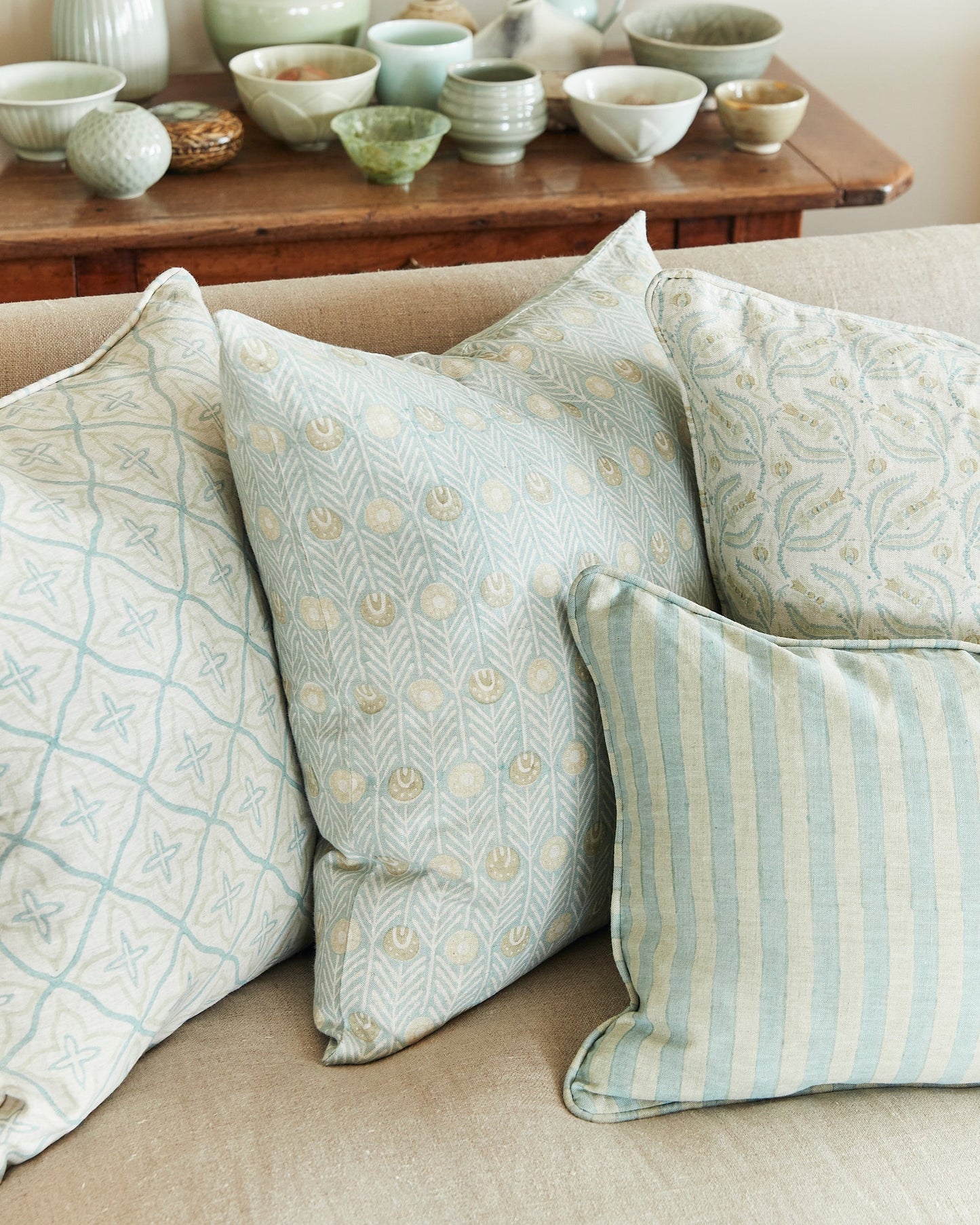 Broccato Cenote Cushion