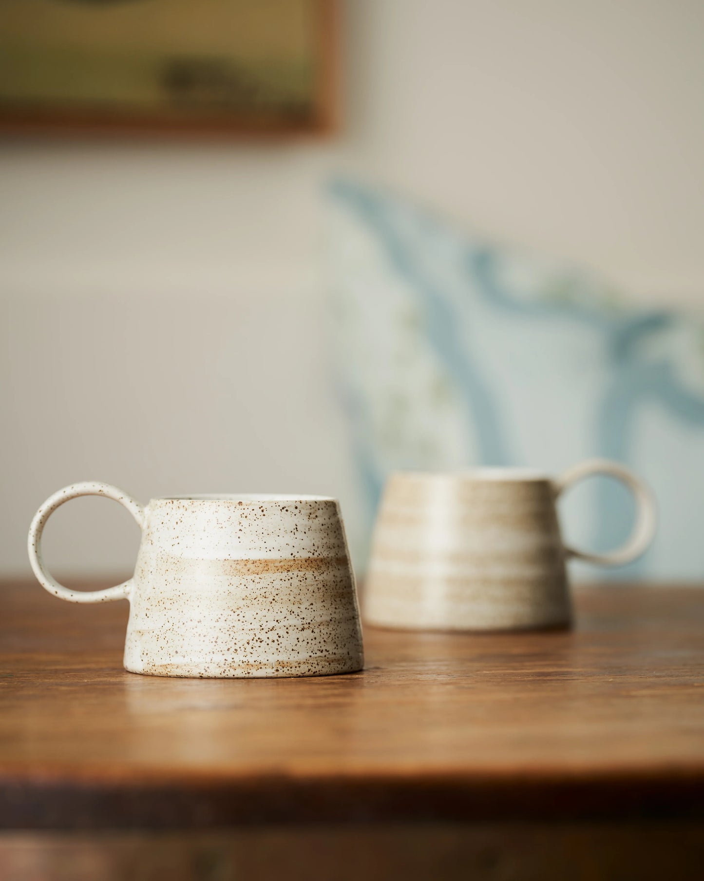 Large Handled Mug / Ceylon White