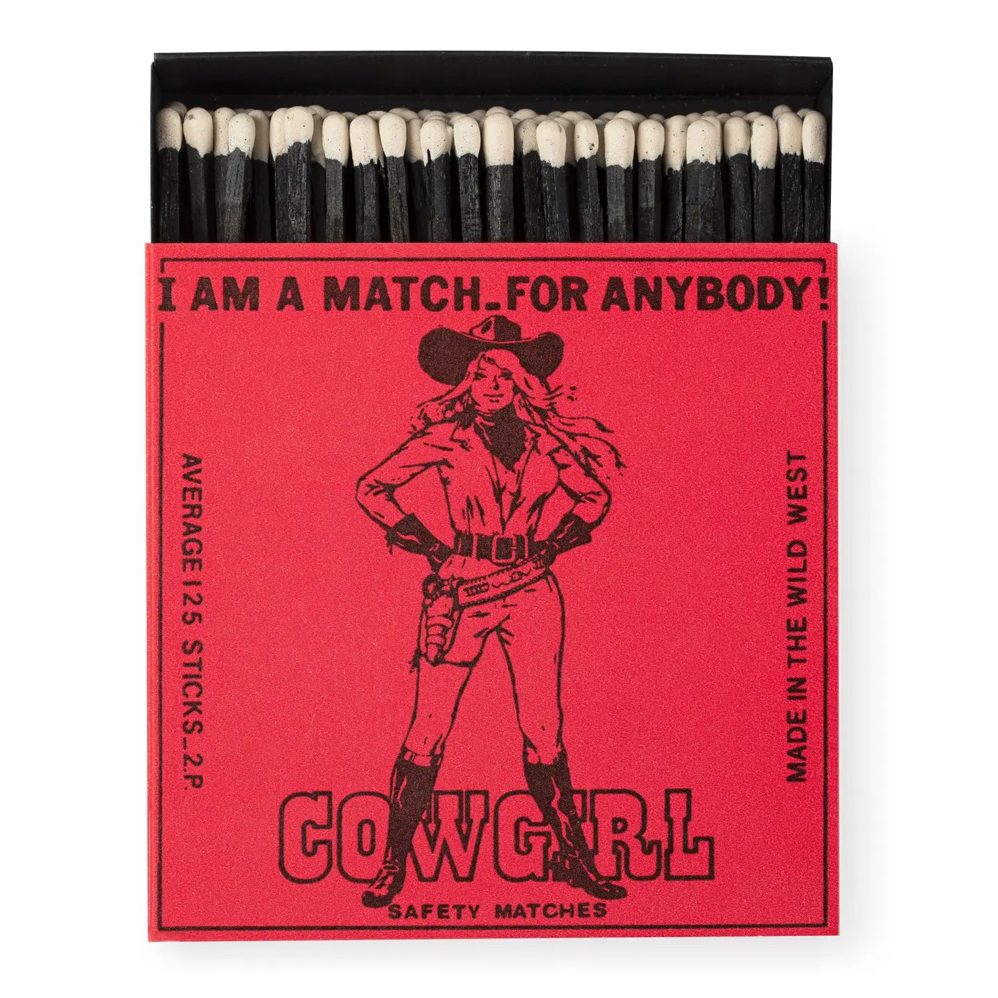 Cowgirl | Square - Safety Matches