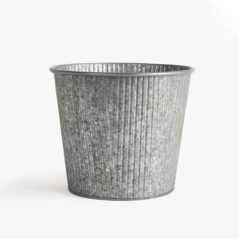 Garnier RIBBED TIN PLANTER