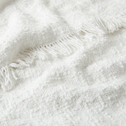 Leiden White Boucle Throw