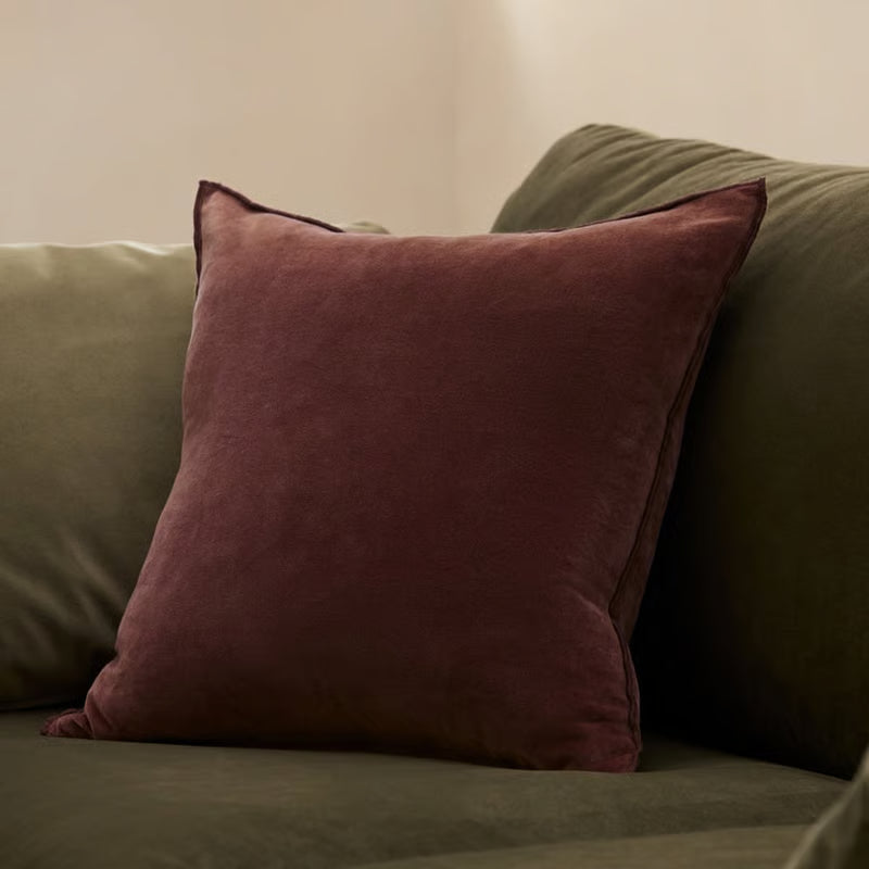 Fenton Chocolate Velvet Cushion