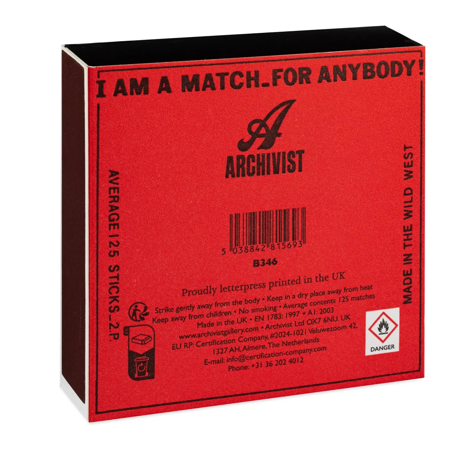 Cowgirl | Square - Safety Matches