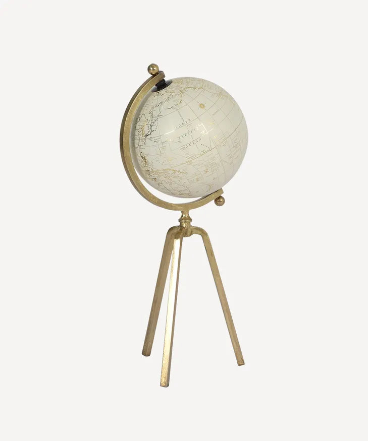 Cream Gold Globe Small