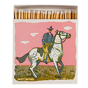 Pink Cowboy | Square - Safety Matches