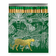 Green Cheetah in Jungle | Square - Safety Matches