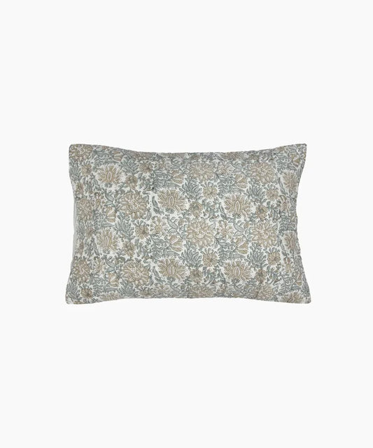 Athena Handblock Blue/Natural Pillow Covers (2PC)