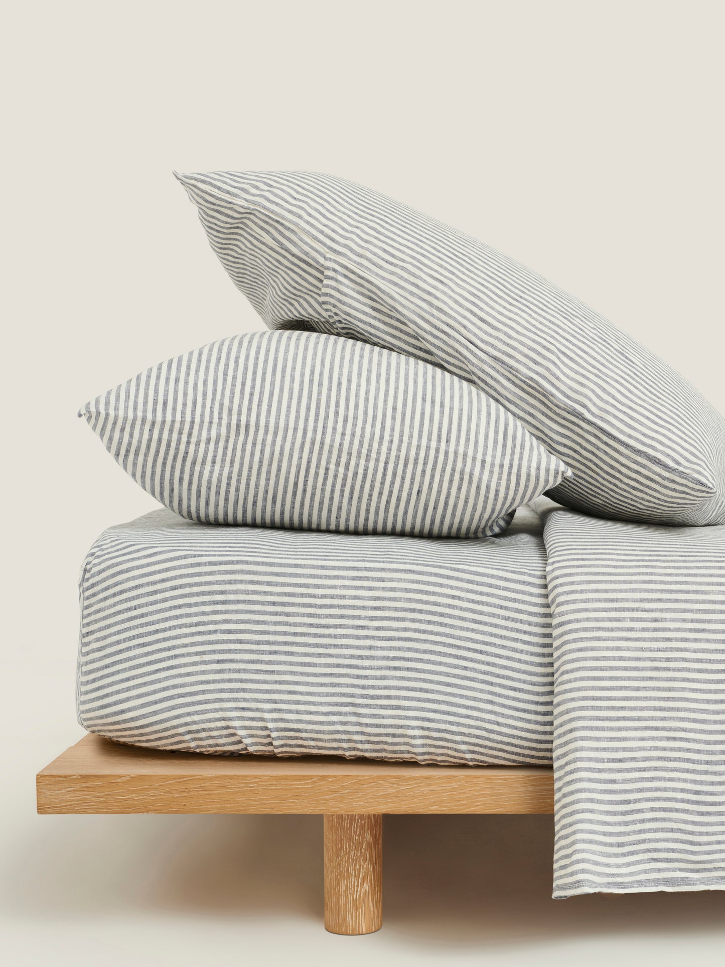 Carlotta & Gee - Blue Stripes Linen