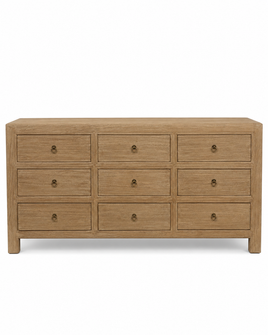 Elm 9 Drawer Dresser