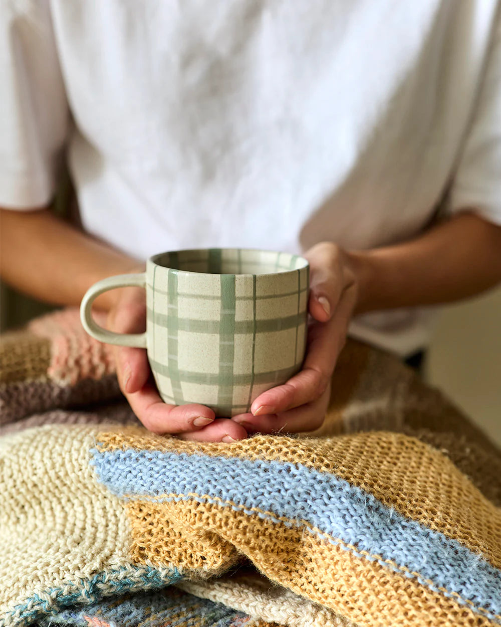 Duck egg check mug