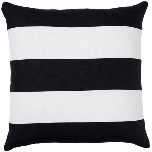 Black and White Stripe Cushion