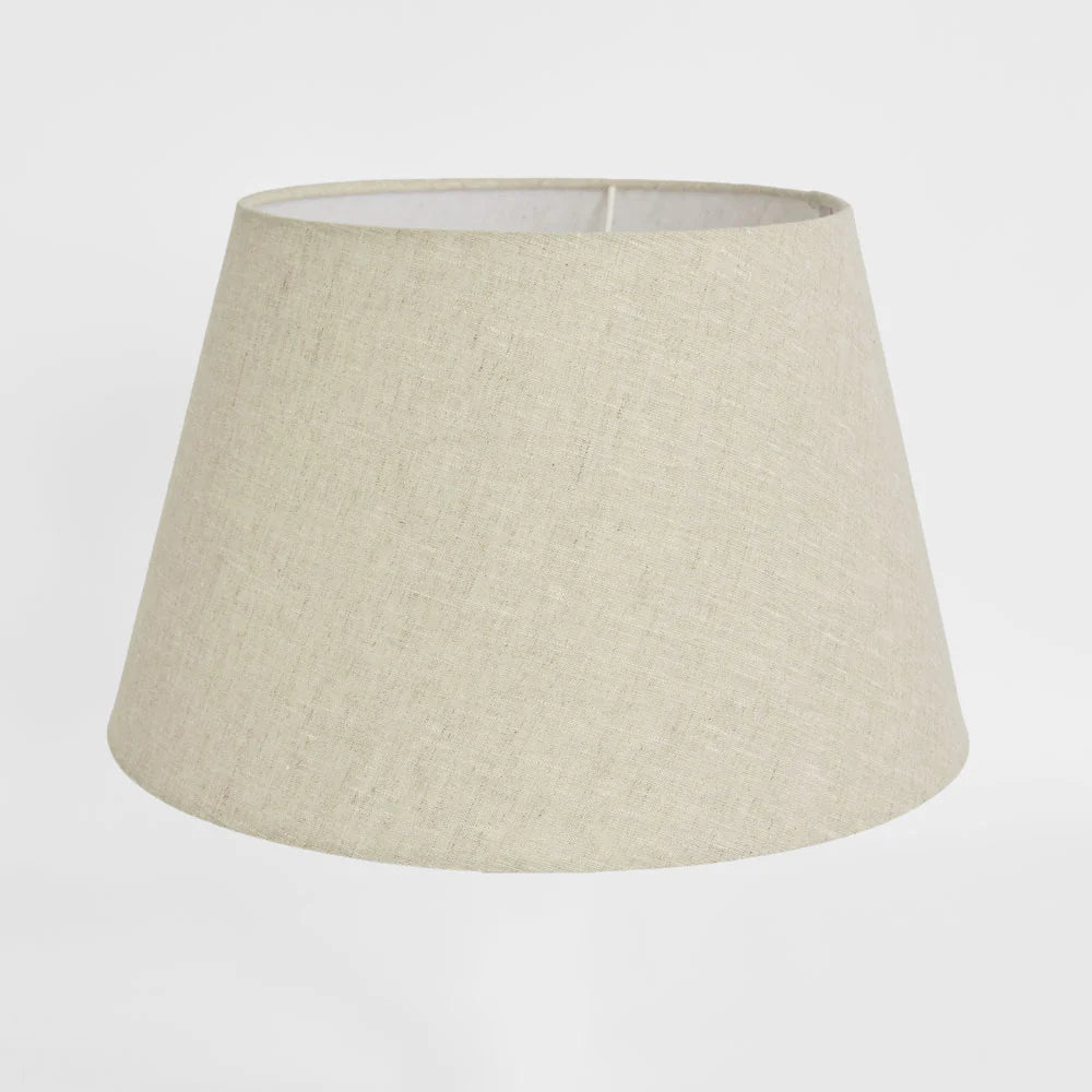 Linen Taper Lamp Shade Medium Light Natural