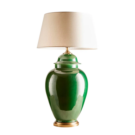 Emerald Ceramic Table Lamp