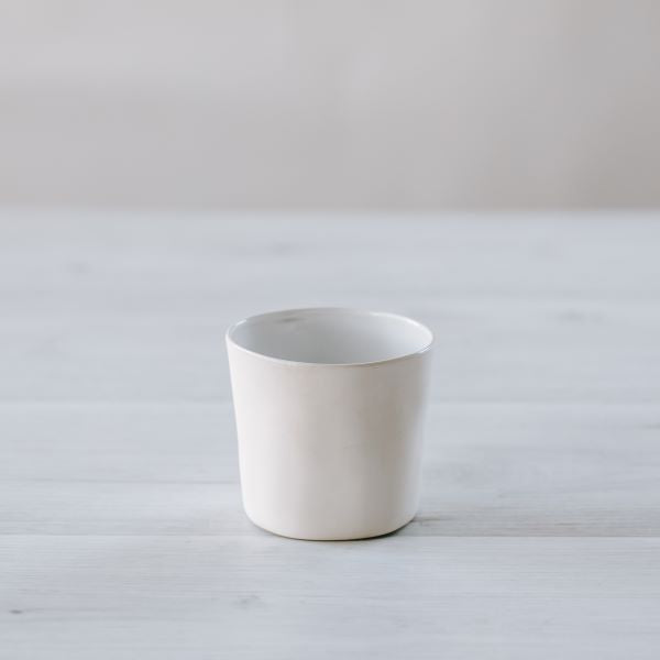 Flax Round Cup - White