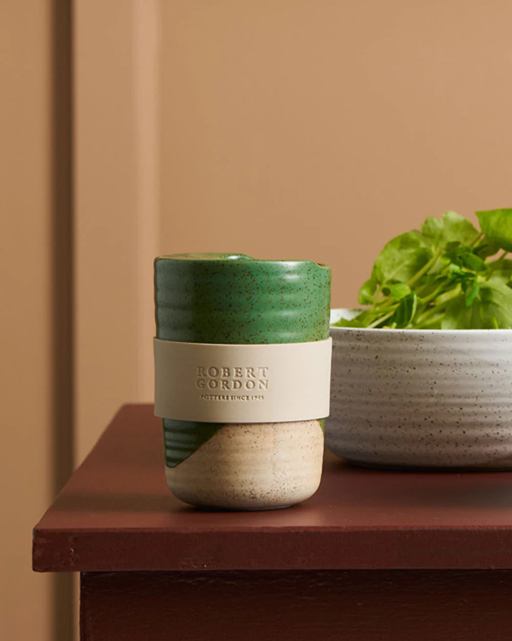 Green Travel Mug / The Wanderer