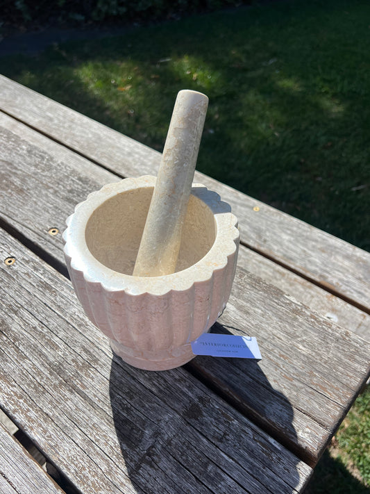 Marble Mortar & Pestle