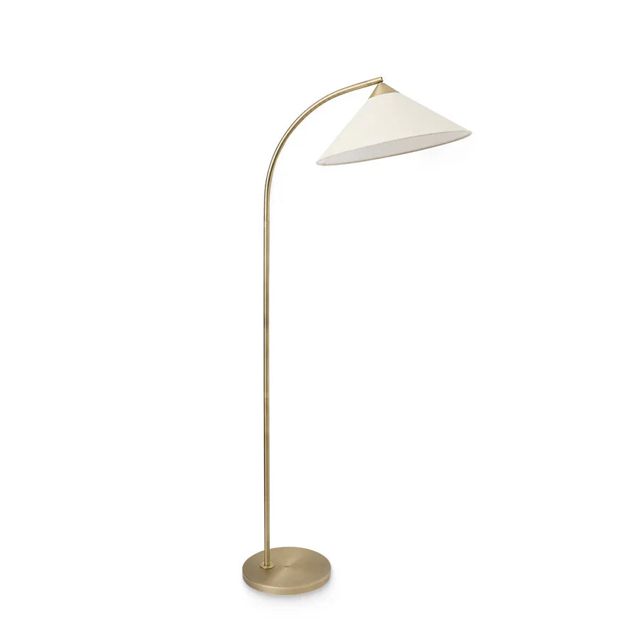 Kirby Brass Floor Lamp