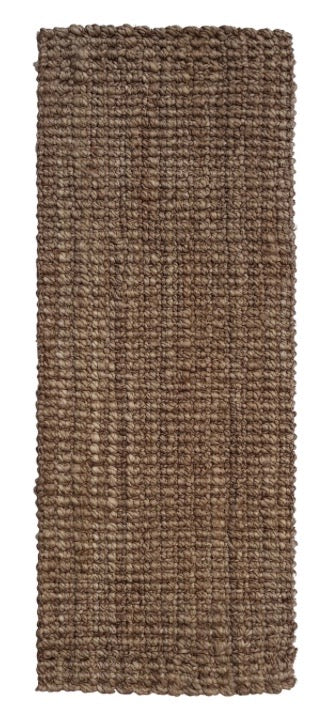 Jute Boucle Handspun Floor Runner - Silver