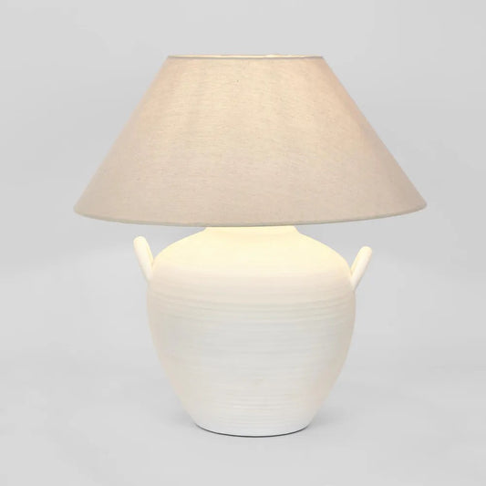 White Table Lamp & Shade