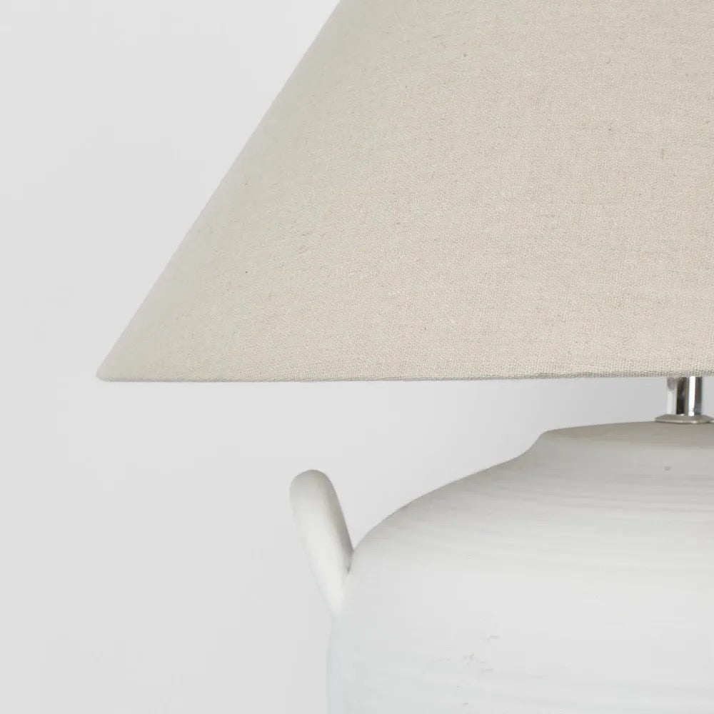 White Table Lamp & Shade