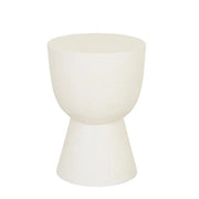 Granada Goblet Side Table - White Fleck