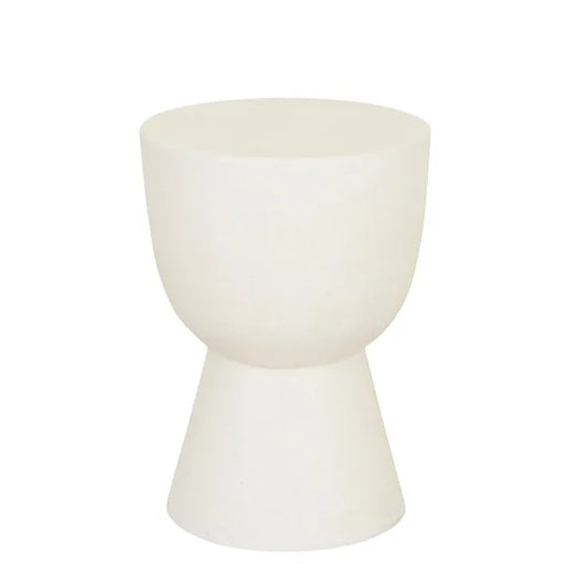 Granada Goblet Side Table - White Fleck