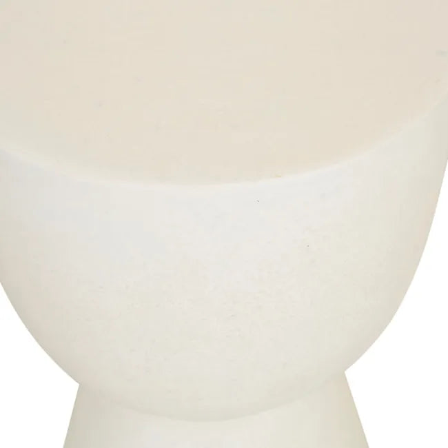 Granada Goblet Side Table - White Fleck